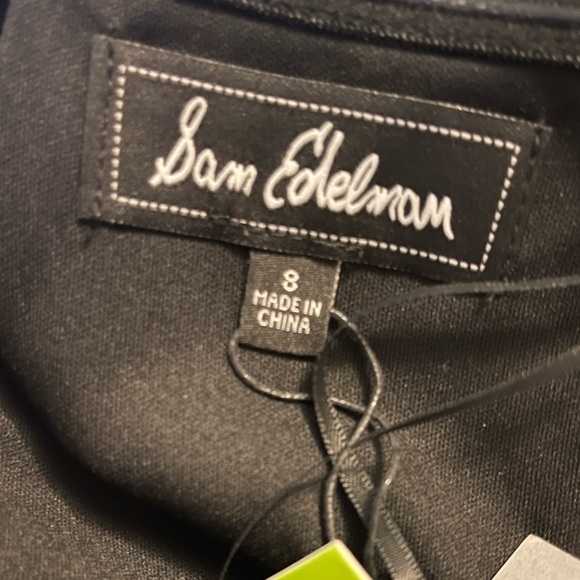 NWT SAM EDELMAN Bow Front Strapless Sheath Mini Dress Black, Size 8 - Picture 13 of 13